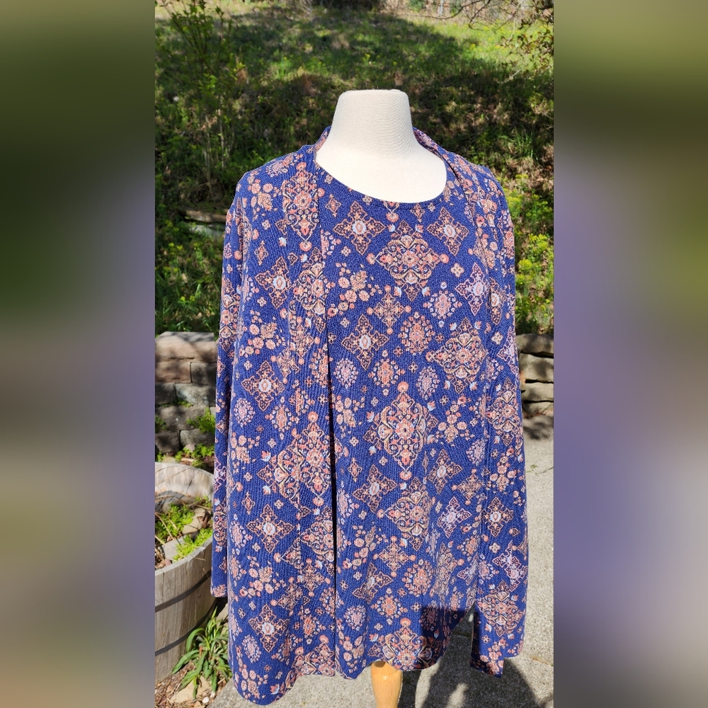 Patterned 2 Piece Cardigan